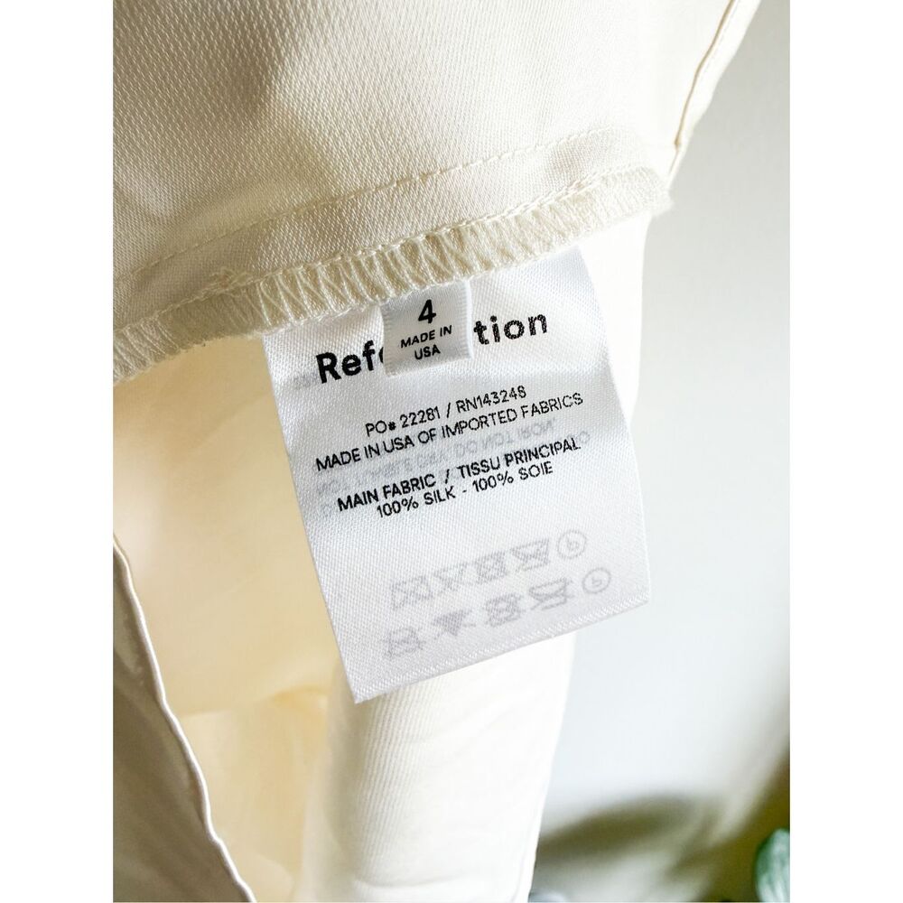 Reformation Rudi Silk Dress Size 4 - Picture 8 of 8